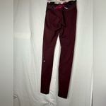 Lululemon  athletica Burgundy Leggings with Patterned Waistband Photo 2