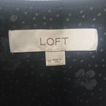 Loft Black Floral Print 3/4 Sleeve Wrap Romper Size 10 Photo 3