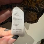 Amuse Society  Palm Tree Black and Gold button down shirt size large Photo 2