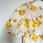 A New Day  White Yellow Floral 100% Cotton Mini Dress‎ Photo 6
