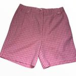 Christopher & Banks  Pink/White Plaid Shorts Photo 0
