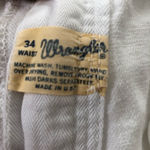 Vintage Wrangler white denim high waist mom jeans shorts 34 waist Photo 7