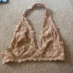 Free People  Galloon lace halter bralette nude Photo 1
