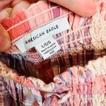 American Eagle NEW Plaid Halter Cropped Swing Top Photo 3