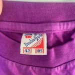 Vintage 80s 90s Greenpeace single stitch embroidered rainbow dove purple… Purple Size L Photo 4