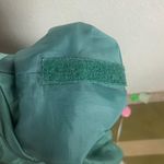 Vintage Abvien Size M Silk Bomber Jacket Green Metallic Gold Floral Full Zip 80s Size M Photo 3