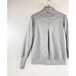 ALO Yoga Women Sweatshirt Gray Haze Turtle Neck Pullover Thumbhole Cozy Small Black Photo 6