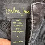 London Jean Women's Black Corduroy Sherpa Lined Trucker Jacket Size Medium Photo 2
