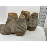 Lucky Brand Womans  Bootie 8 M Tan Vented Pull On Heels Photo 3