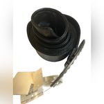 Charlotte Russe NWT Vintage Faux Leather Black Wrap Belt w/ Oval Buckle M/L 43” Photo 4