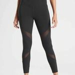 Athleta Powerlift Black Mesh Tenacity 7/8 Tights Athletic Workout Leggings S Photo 1