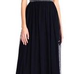 Adrianna Papell Adrianna Pupell Sleeveless Tulle Gown Pearl Beaded Photo 0