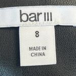 Bar III  Faux Leather Black Button Up Pants‎ size 8 NWOT Photo 1