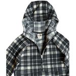 The North Face  Black White Plaid Hooded Half Zip‎ Sweater Size XS Photo 2