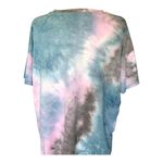 Zella Tie Dye T-Shirt Round Neck Short Sleeve Pink Blue Women's Size Medium Photo 4
