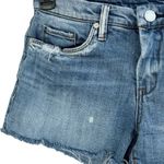BLANK NYC SZ 27 Jean Shorts Little Queenie Whiskered Distressed Zip-Fly Low-Rise Photo 1