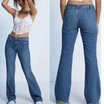 We The Free Free People Women's Blue Izzy Low Rise Wide Leg Flare Jeans Size 28  Photo 1