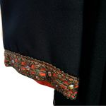 Ranelle Black Shift Dress with Embellished Collar & Cuffs | Vintage | Sz 10 |EUC Pink Photo 4