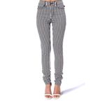 Tripp NYC 005 Daang Goodman  black white striped skinny denim jean size 25 Photo 1