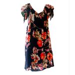 One Clothing Floral Mini Dress Black Multicolor Sz XS Photo 0