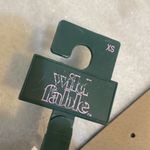 Wild Fable  belt double hearts silver buckle black faux leather accessory New XS Photo 2