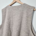 Eileen Fisher Lightweight Boiled Regenerative Wool Vest Dove Light Gray, 2X Photo 6