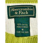 Abercrombie & Fitch NEW  White Green Knit Short Sleeve Sweater Top Womens Size M Photo 2