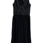 Dress the Population Black Beaded Bodice Dress New Photo 0
