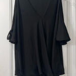 Staccato  Black Open Shoulder Top Women’s Small Photo 0