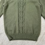 Rossignol Women’s 100% Virgin Wool Turtleneck Knit Sweater in Dark Kaki Green M Size M Photo 3