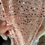 Missguided  Sparkling Sequin Maxi Skirt - Pink Silver Photo 6
