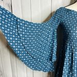 Illa Illa Blue Floral Off the Shoulder Size S Top Blouse Flutter Sleeve Photo 3