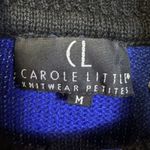 Vintage Carole Little Christmas Ugly Sweater Size M Holiday Nutcracker Tassels Blue Photo 4