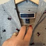 Karen Scott  Christmas Cat Women’s Heather Gray Mock Top Petite Large Holidays Photo 2