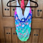 Johnny Was NEW!  Sample Tag One‎ Piece Keyhole Swimsuit Size Small Photo 3