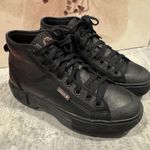 Diesel adidas Nizza Trek Sneakers Women's Size 7 Black Rose Gold Platform Leather Photo 0