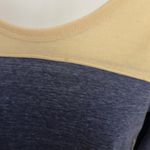 Poof! POOF long sleeve blue ivory crochet lace back‎ Photo 2