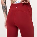 Lululemon  Train Times 7/8 Pant *25" Dark Sport Red Sz 4 Photo 2