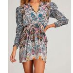 Maria Cher NWT Besalu Rosario Short Dress Size Small Blue Photo 1