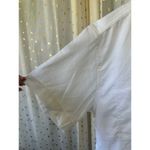 Maria Lampo Positano Women's Oversized 100% Linen Button Down Collar Shirt L White Size L Photo 2