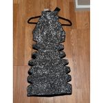 NBD NEW NWT Cedlla Mini Dress in Gunmetal Silver Sparkle size Small Photo 5