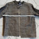 Eileen Fisher NWT  Cotton/Linen Bronze Brown Coordinating Jacket/Skirt Sz S Photo 2