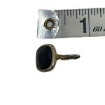 Monet Vintage Signed Pierced Gold Tone Black Facet Dangle Earrings Classy Retro Photo 7