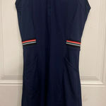 Baleaf Chic Navy Athletic Sleeveless Dress with Striped Details by Size Small Photo 0