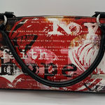 Miche Artistic Red and Black Shoulder Bag with Dynamic Design Photo 0