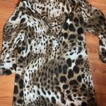 Tommy Bahama Resort Wear Leopard Print Lace-Up Dress/Cover-Up. Medium Photo 2