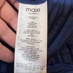 Maje  Blue Rodez Dress fit flare lien mesh Photo 8