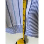 Croft & Barrow New  Shirt Dress Womens Blue Striped Midi Roll Tab Sleeve Sz PM Photo 6