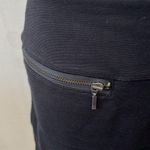 Athleta Black strata A Line double zipper cotton modal stretch pull on skirt S Photo 4