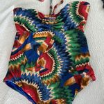 Farm Rio Chevron Toucans One Piece, size Medium, $189 Photo 10